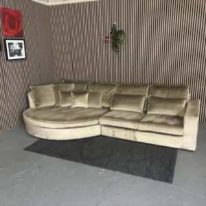 Loungebank Velvet Beige 335x170