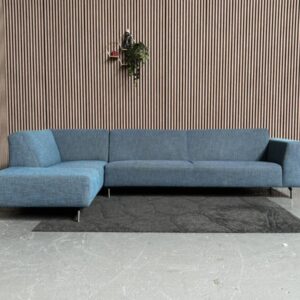 Hoekbank Stof Blauw 320x200